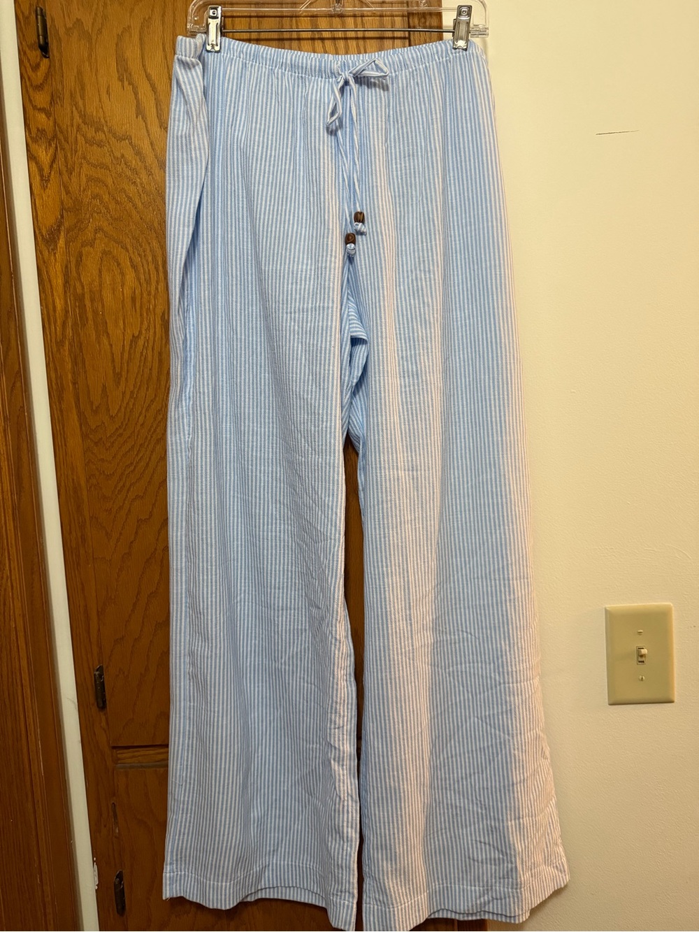 Light Blue Striped women’s Lounge Pants